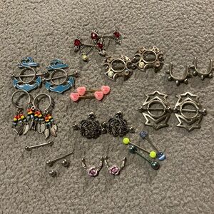 Nipple shield/jewelry lot